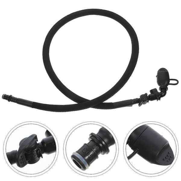 Ersättnings Hydration Blåsa Vattenbehållare Drickslang Vattenbehållarslang[D] Black 102CM
