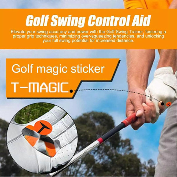 T-kahva golfmailan harjoitusväline, mukava otepehmuste swingin harjoitteluun [D]