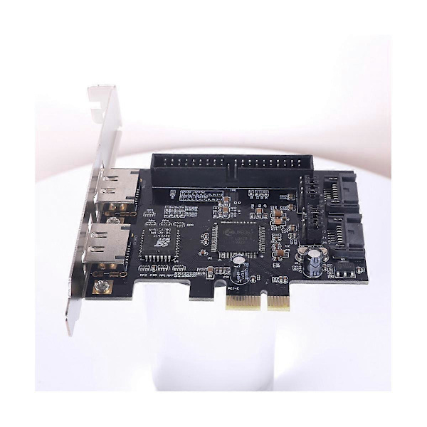 SATA IDE PCI E Adapterkort PCI E Till SATA 2.0 + IDE ESATA X2 Combo Adapter Converter RAID Controller[D] As Shown