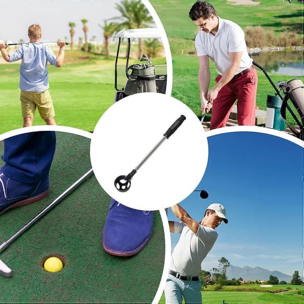 Golfboldopsamler Teleskopisk Griber til Vand og Fairway med Kraftig Griber Sort[D]