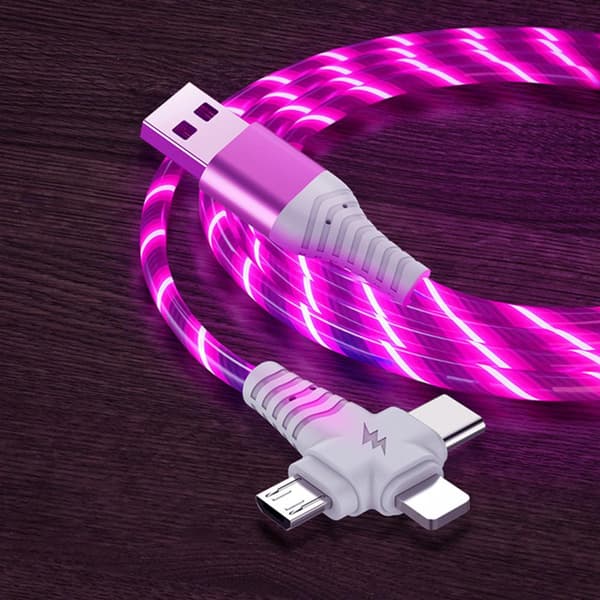 iPhone- ja Android USB-autolaturi 2 portilla[D] Rosa pink