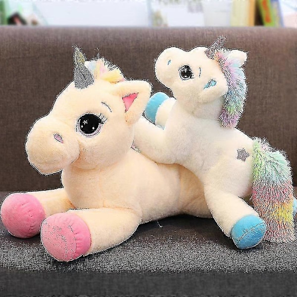 Stor 40 cm Unicorn Plysjdyr Myk Utstoppa Regnbue Unicorn Dukke Dyr Hest Leke Høy Kvalitet Gaver For Barn Jenter
