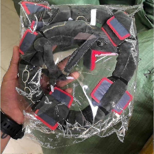 80cm Grön Rayquaza Svart Drake Plyschleksaker Fylld Docka Barnfödelsedagspresenter jn
