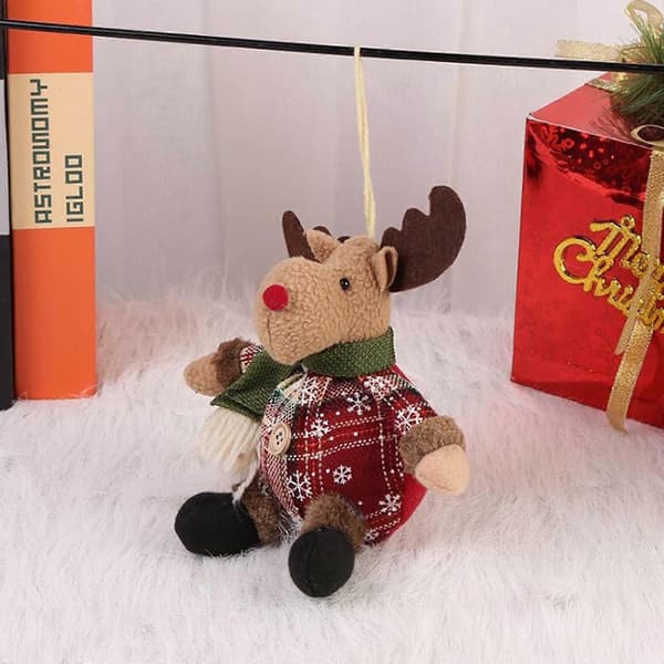 Jultomte Snømann Dekorasjon Trepynt 20cm 6stk[D] C
