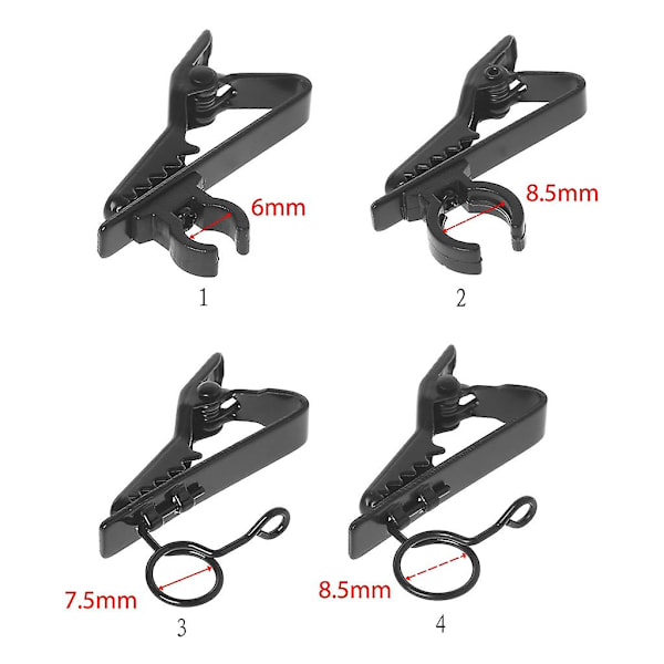Trådløs mikrofon Lapel Mikrofonutskifting Lavalier Wire Clips For Lavalier