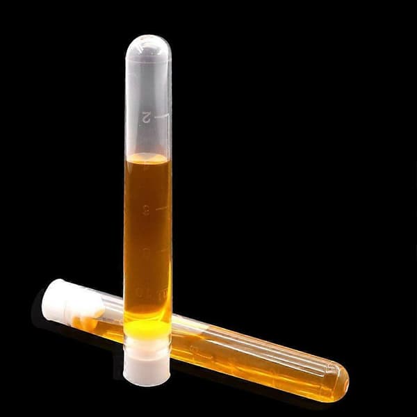 50 st 10 ml Plast Lab Frysfasta Provrör Flaska Förseglade Provbehållare[D] White 10.5X1.6CM