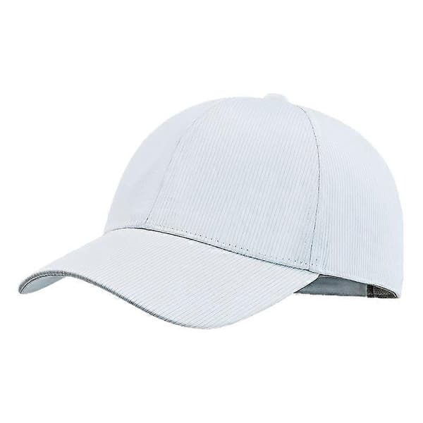 Fiberlysende kasket Bar Disko Lysende Baseballkasket Hip-hop Par Flash Kasket (D) WHITE