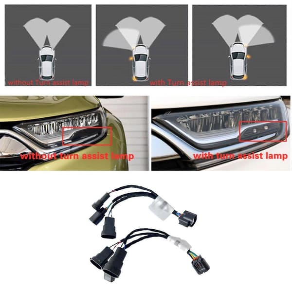 For 2017-2020 Honda CR-V CRV frontlykt halogen til LED 8 pins 5515 adapterledning[D]