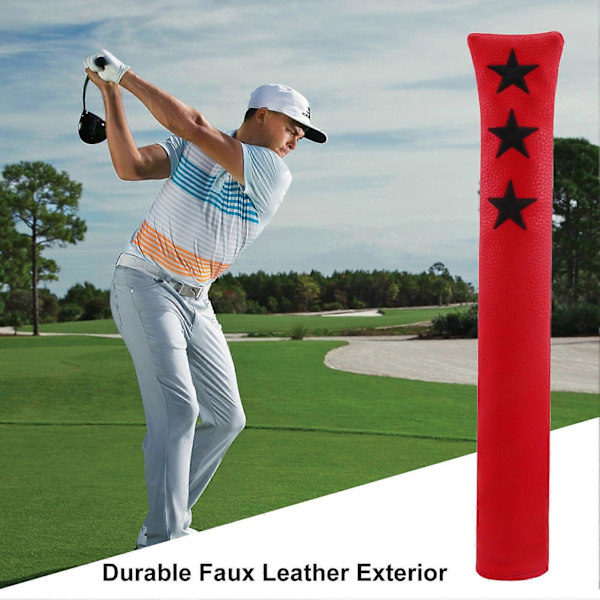 Golf Alignment Stick Skydd Konstläder Vattentätt Golfklubbsfodral Hållare för Alignment Sticks[D] Dark Blue