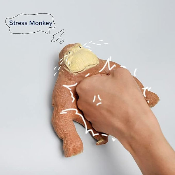Gorilla Figur med blød og elastisk latex (Mjuk) - 1 stk.[D]