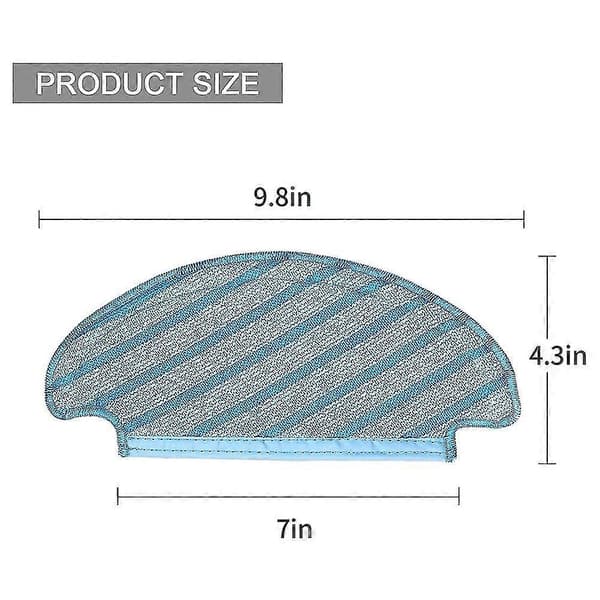 6 stk. erstatningsmoppekluter rengjøringsputer for Ecovacs Deebot Ozmo[D]