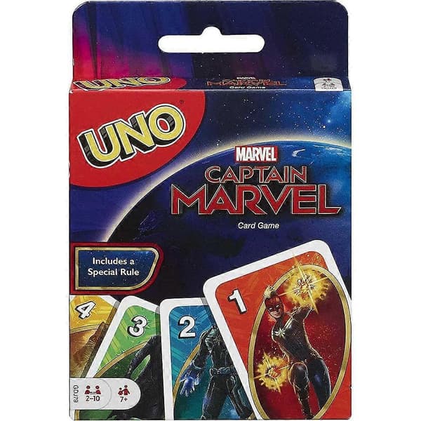UNO Captain Marvel Lasten ja Perheen Korttipeli[D]