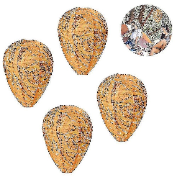 4 st Vattentäta Getingbo Attrapper Hängande Hornet Avskräckare Falska Tyg Getingbon Giftfria Bi Attrapper-Yvan[D] 4pcs