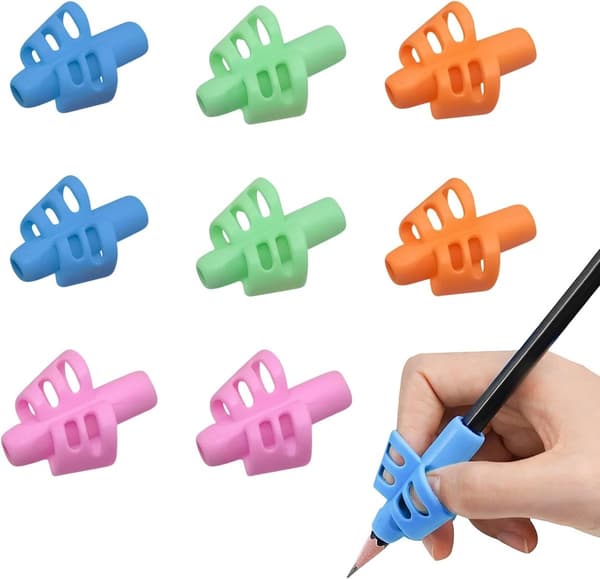 Pen Grip Sæt til Skrivning, 10 Stykker, Blandede Størrelser