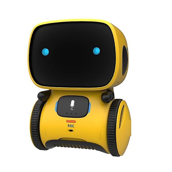 Interaktive Smart Robot Legetøj, Intelligent Robot Legetøj til Børn, Piger og Drenge Robot Legetøj 3-9 År, Stemmestyring & Berøringssans[D] Yellow