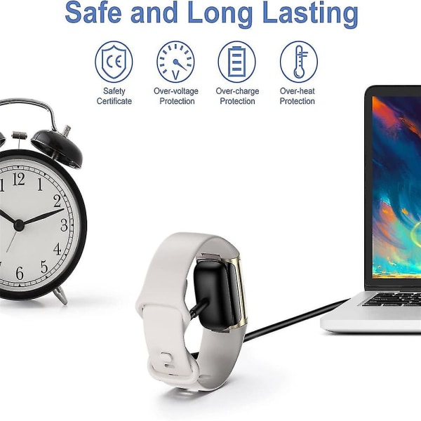 Lader for Fitbit Charge 5/Luxe, Smartklokke Trådløs Magnetisk Rask Lading Kabel [kk]