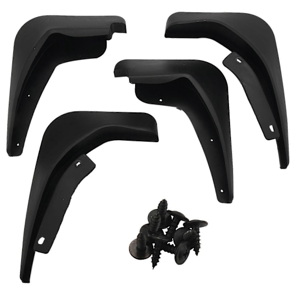 Formede Mudflaps til Ford Fiesta Mk7 2009 - 2017 Mudflaps Sprøjtbeskyttelse Mudguards 2010 2011 2012 20 black