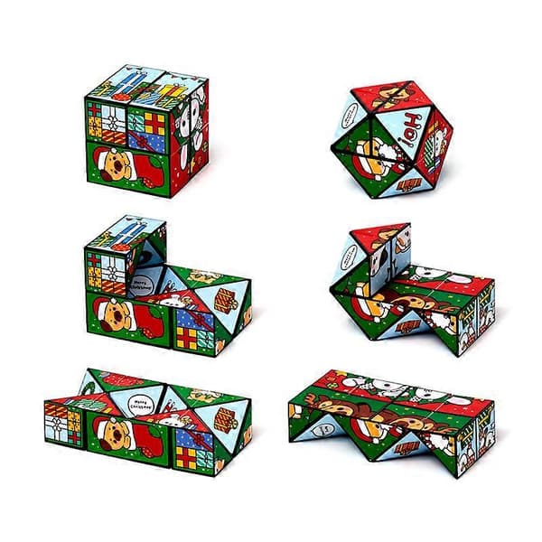Puzzle Cube Legetøj - Jule Adoramals Jul[D]