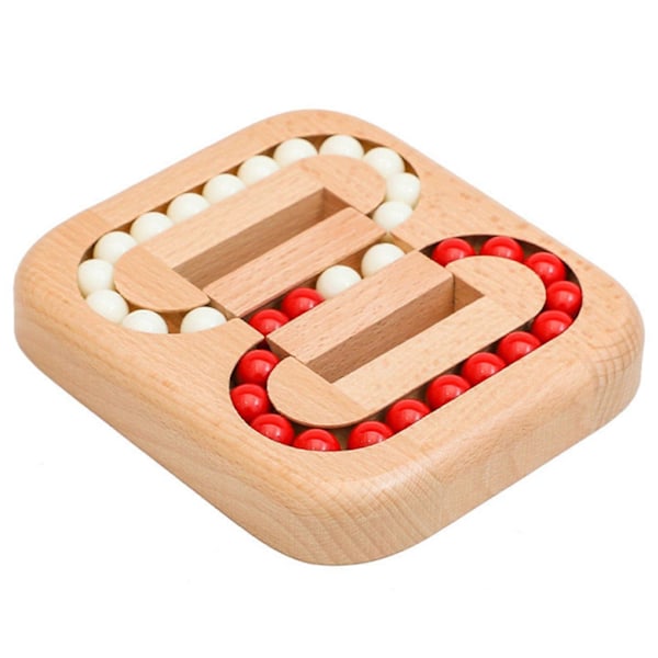 Roterande Magisk Böna Fingertopps Fidget Kub, Träpussel Spinner Fidget Leksaker, Logik Hjärngympa Gåva Fidget Pussel för Vuxna Barn[D] B
