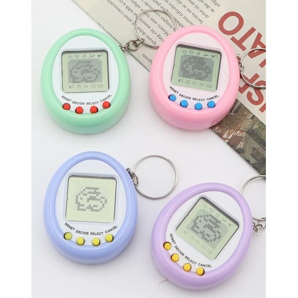 1 stk. Elektroniske kjæledyr Tamagotchi 90-talls Nostalgisk 168 Kjæledyr I Ett Virtuelt Cyber Digitalt Kjæledyr Leker Morsomme Leker (D) color random 1pcs