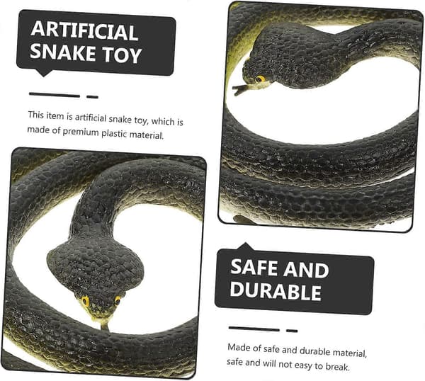 Imitationsorm Miniatyr Djurfigurer Set Ormspel Medusa Ormhuvudband[D]