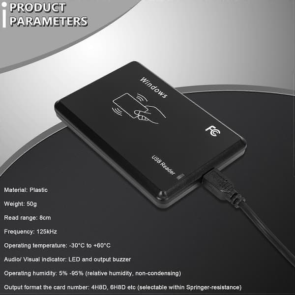 USB RFID Skrivebords-ID-kortlæser Kontaktløs Kortlæser