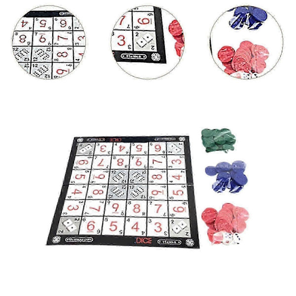 Sequence Resespel för Vuxna - Kompakt Brädspel 2-4 Spelare[D]