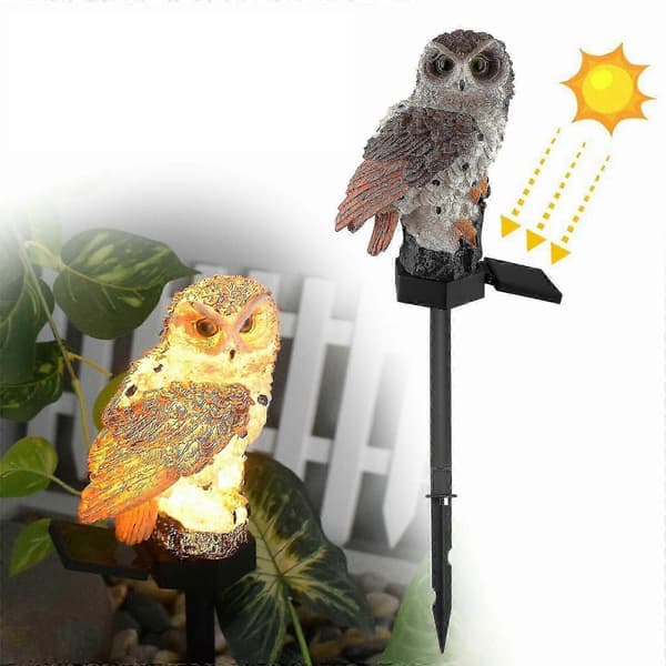 Uggla Solcell Trädgårdslampa[D] Brown