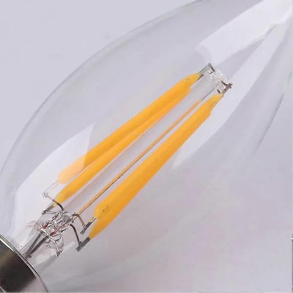 3 x C35 220V E14 Base 4W LED Energibesparende Dæmpbare Filament Lyspærer[D]