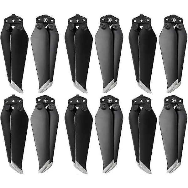(12 stk) Mavic 2 / Mavic 2 Pro Lavstøyende Propeller for DJI Mavic 2 Pro/Mavic 2 Drone Zoom Propeller Reservedeler, Quadcopter Tilbehør Utskifting Rask Utgivelse