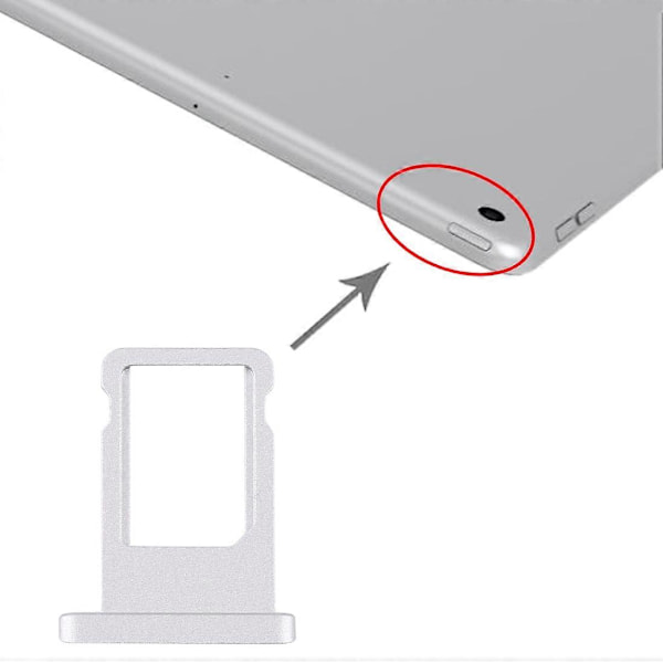 SIM-kortskuffe for iPad 10,2 tommer / A2200 / A2198 / A2232 Silver