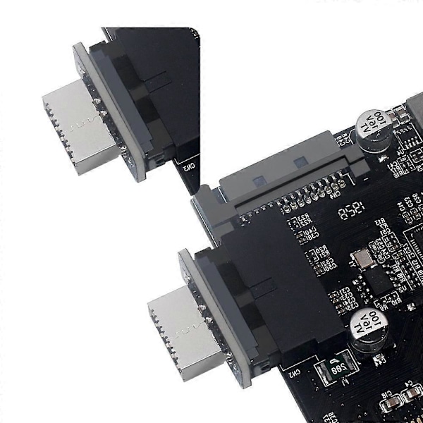 USB3.0 Intern Header till USB 3.1/3.2 Typ C Front Typ E Adapter 20pin till 19pin jy