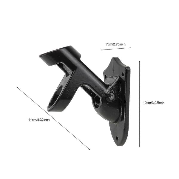 Flaggbrakettholder 2 Vinkel Aluminium Legering Flaggstangholder Veggfeste[D]