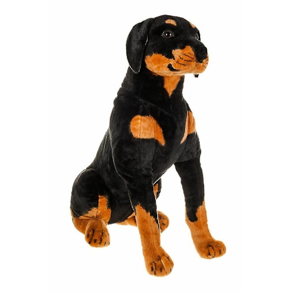 50CM STOR SÖT ROTTWEILER HUNDVALP TEDDY SUPERMJUK PLYSHLEKSAK PRESENT GÅVA