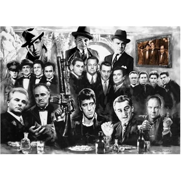 Träpussel 300/500/1000 Bitar Godfather Gangster Film Pussel Pedagogisk Leksak För Vuxna Födelsedagspresent Yp6Vq[D] 300 Pieces