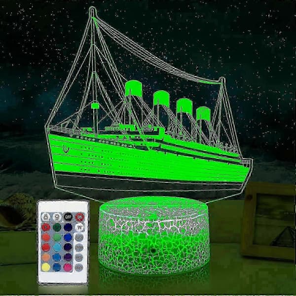 Natlampe Titanic Natlampe til børn 3d[D]