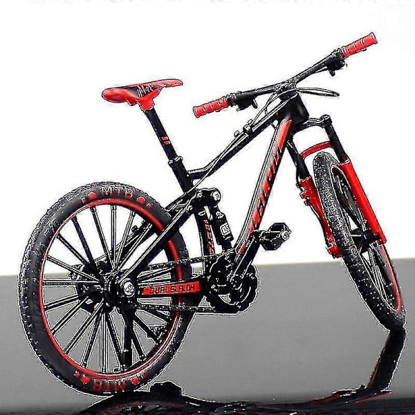 Mini 1:10 Alloy -polkupyörämalli, painevalettu metallinen sormi-maastopyörälelu [D] red