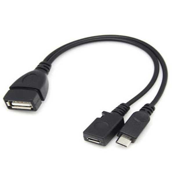 Mini Micro USB OTG Adapter Host Power Y Splitter til Micro 5-polet Han/Hun Kabel Telefontilbehør