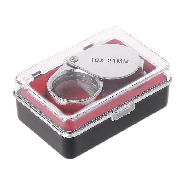 Luper 10x Glass Smykke Lupe Loop Øye Forstørrer Forstørrelsesglass Metall
