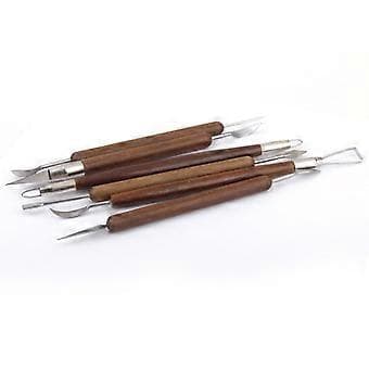 Handskulpturkit för 1 förpackning med 6 keramiska material [D] 6pcs