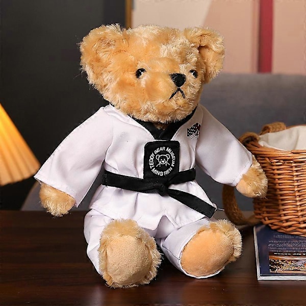 GaiBoSi Bästsäljande Taekwondo Teddybjörn Plyschleksaker, Teddybjörn Leksaker för Barn och Flickor, Björnplyschdjur, Plyschbjörnar