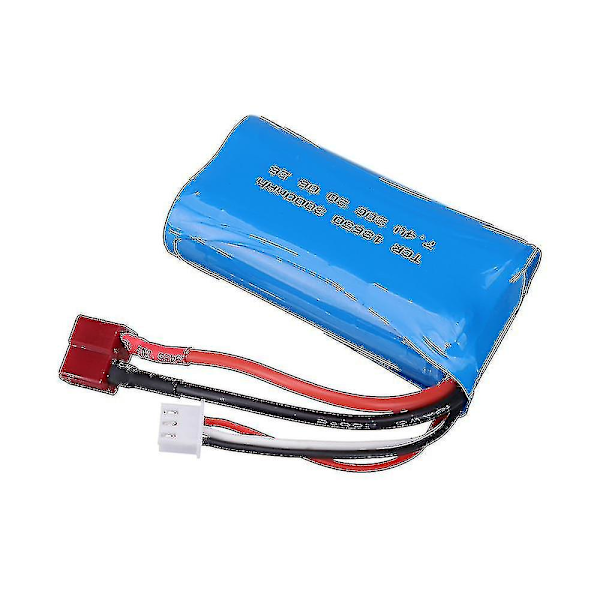 7.4v 3000mah 18650 Lipo Batteri 2s För Q46 Wltoys 104009 12423 12428 10428 12429 12401 12402 12402a Rc Bil Reservdelar