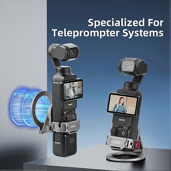 Teleprompter Magnetisk Fäste Adapter Bezel Expansionsskydd Fäste Tillbehör för DJI OSMO POCKET 3
