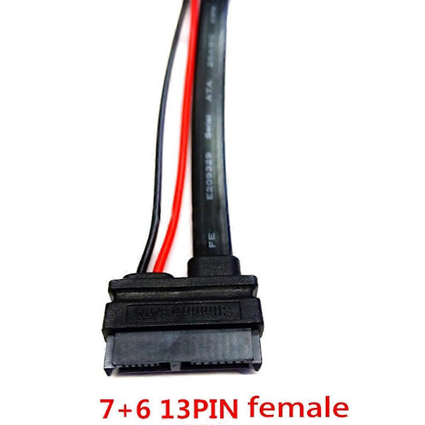 Sata 22-polet Han til 7+6 Hun Connector Kabel/13-polet Han til 22-polet Hun Tråd 13 Male to 22 Female