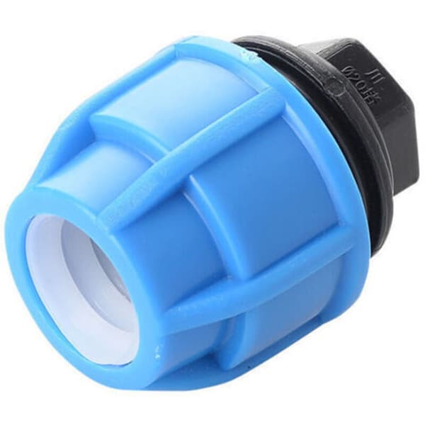 Vattenrörskopplingar - 2st 32mm plugg, PN16 klämkoppling, för PE80/PE100 rör 0.05