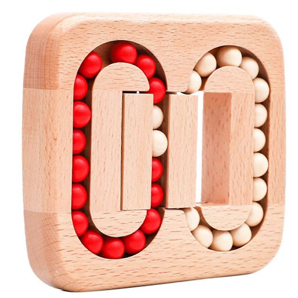 Roterande Magisk Böna Fingertopps Fidget Kub, Träpussel Spinner Fidget Leksaker, Logik Hjärngympa Gåva Fidget Pussel för Vuxna Barn[D] A