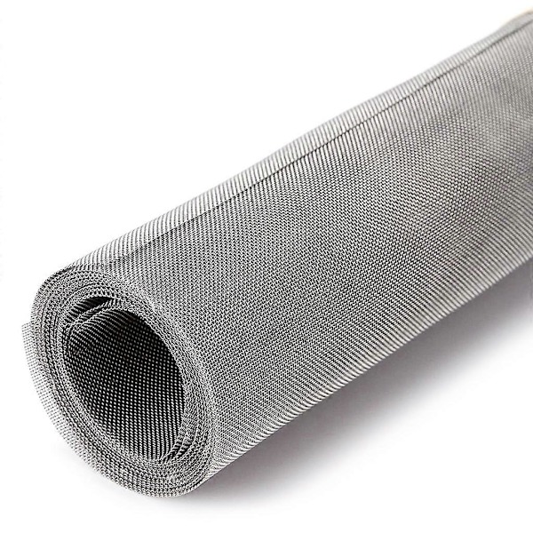 Rustfrit stål vævet trådnet, rottesikkert metalnet til luftsten, 4 stk. [D]