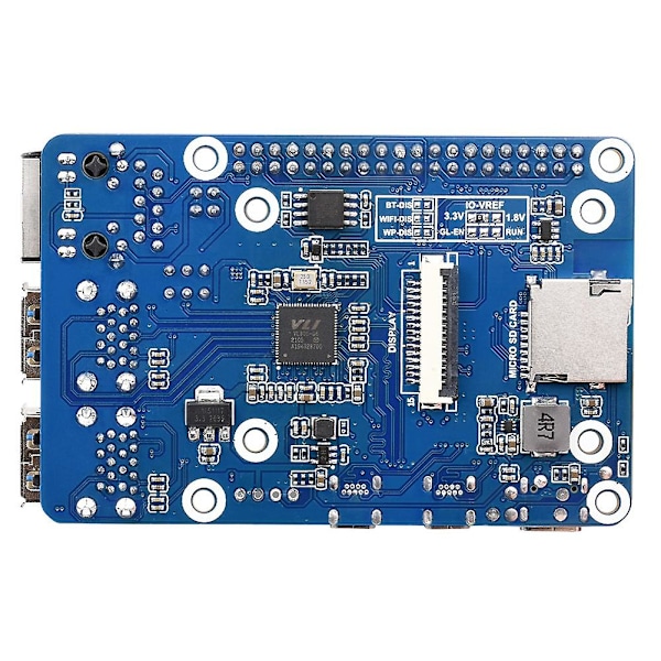 Cm4 Till Pi4b Utbyggnadskort 4-vägs Usb3.0+rj45 Gigabit Ethernet Port Cm4 Till Pi4 Adapter För 4b Kretskort