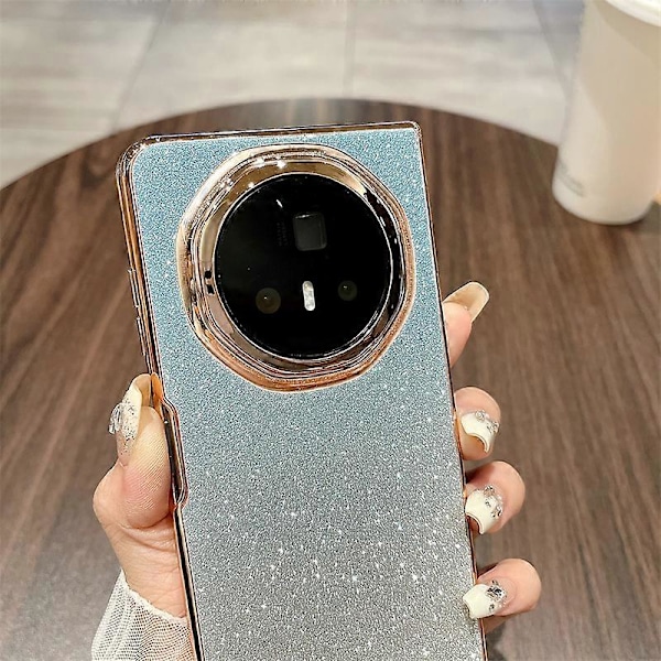 For Honor Magic V3 5G Cover - Glimtende Glitter Hård PC Telefonbeskyttelse Gradient Gold