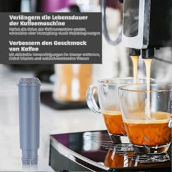 5 stk. Kaffemaskine Vandfilterpatroner Til Melitta, Krups Claris